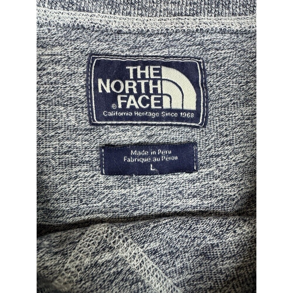 The North Face Sweatshirt Mens L Gray Heather Crewneck Pullover Cotton Soft - Picture 2 of 9